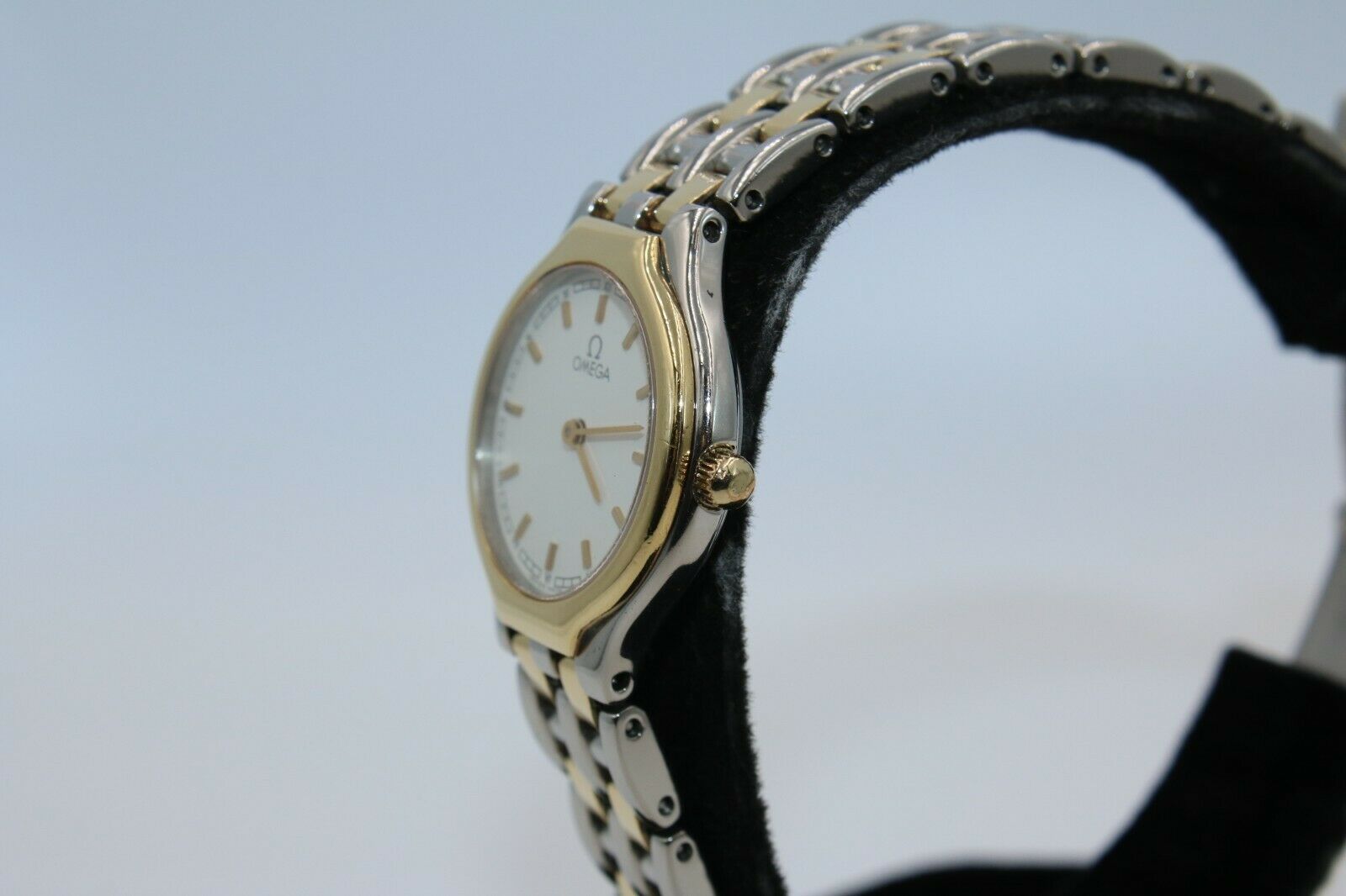 OMEGA Bracelet Watch 6101/433 White Dial Stainless Steel Two-tone