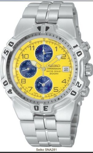 seiko yellow chronograph