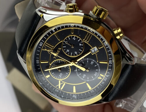 Timex Bi-Metal Dress Chronograph Black One Size