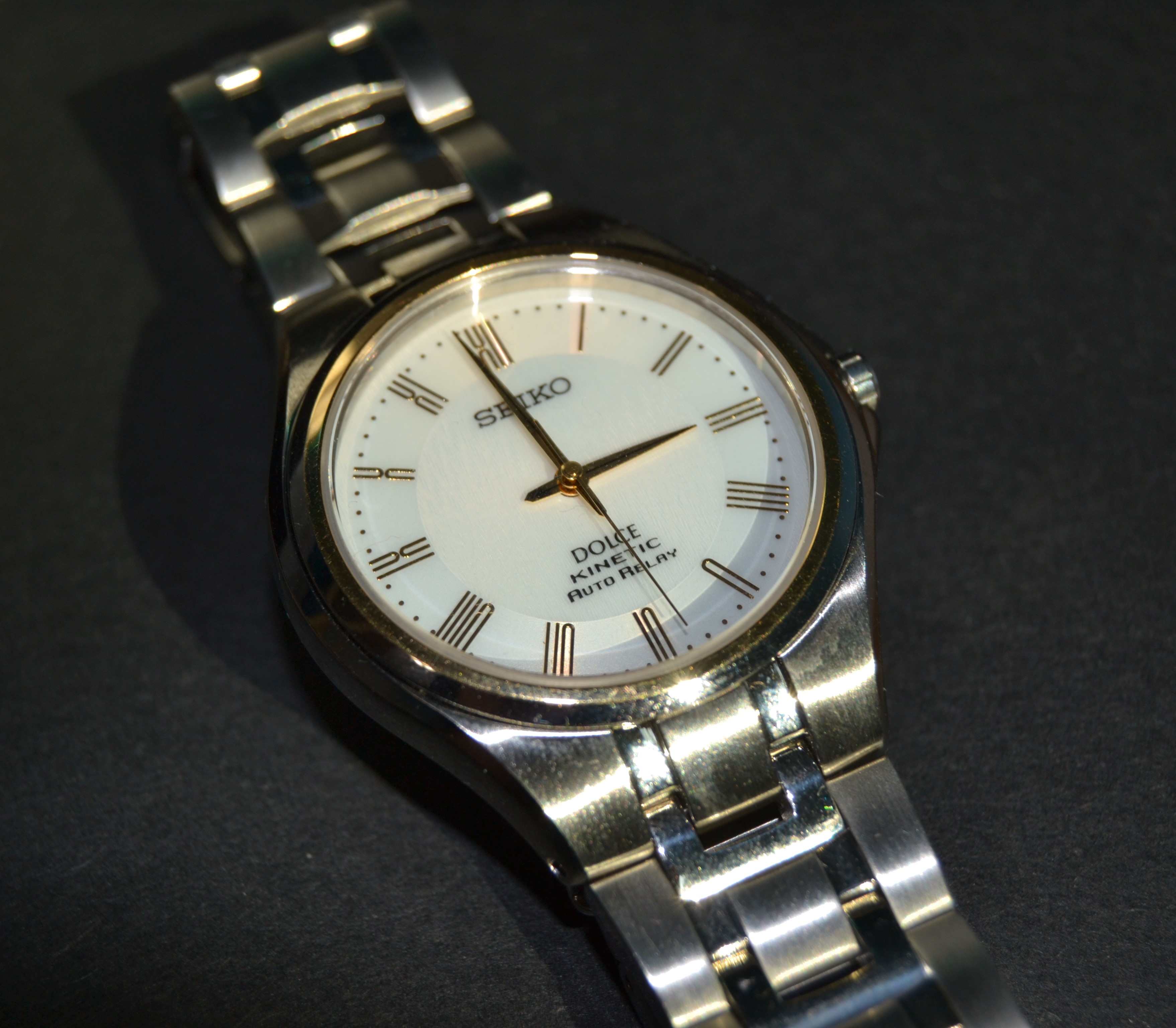 WTS] (PRICE DROP) Seiko Dolce Kinetic Auto Relay: Sapphire