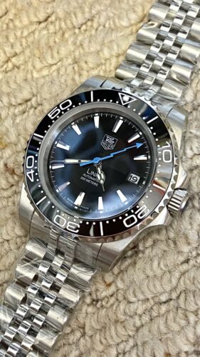 Custom Parnis Tag Heuer Link Dial Submariner Mod Sapphire Crystal