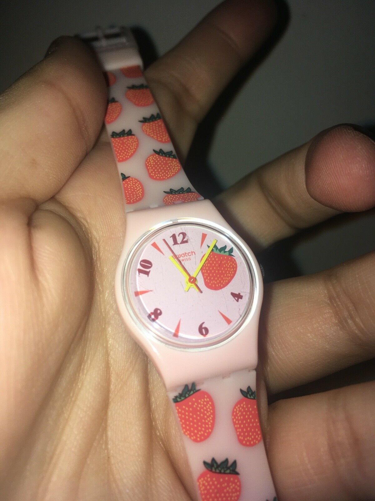 Swatch Red and White Strawberry Pattern Watch STRAWBERRY JAM - OLYMPIA SPECIAL - LZ108 - Swatch® Official  main image 4