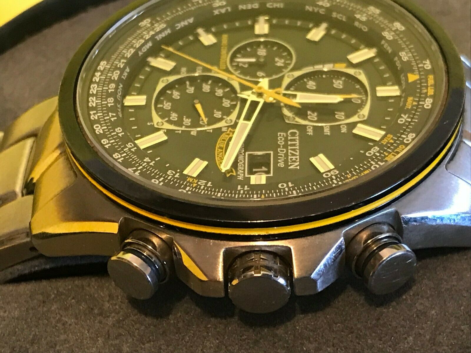 Citizen eco drive world chronograph manual best sale