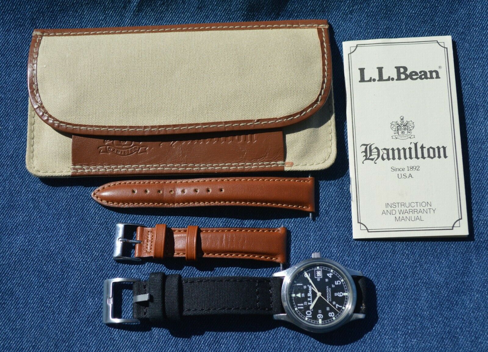 RARE Hamilton 9721 L. L. Bean Automatic Field Watch 1991 36mm