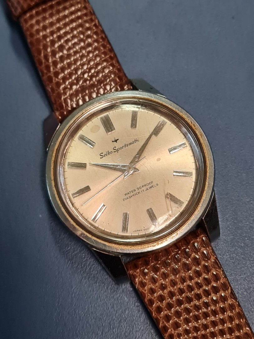 Vintage Seiko Sportsmatic 6601-8930 17 Jewels Dolphin