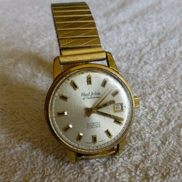 Paul Jobin of Switzerland Automatic 25 Jewels Incabloc Wrist Watch