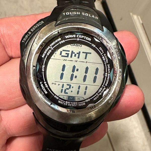 Casio Sport Pathfinder 3043 PAW1200 Quartz Digital Men's Watch Used