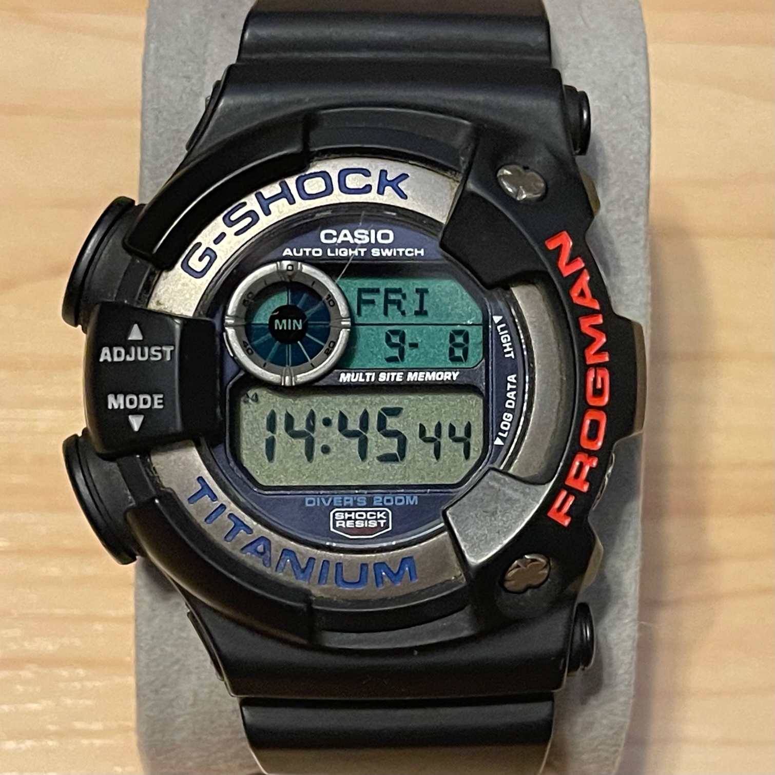 WTS Casio G Shock DW 9900 8 Titanium Frogman Black 9900 Series Digital Watch WatchCharts Marketplace