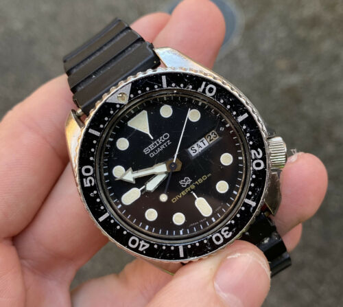 LOVELY SEIKO 7458-7000 QUARTZ SQ DIVERS 150M DAY DATE WATCH - MAY 1978 -  SPARES | WatchCharts
