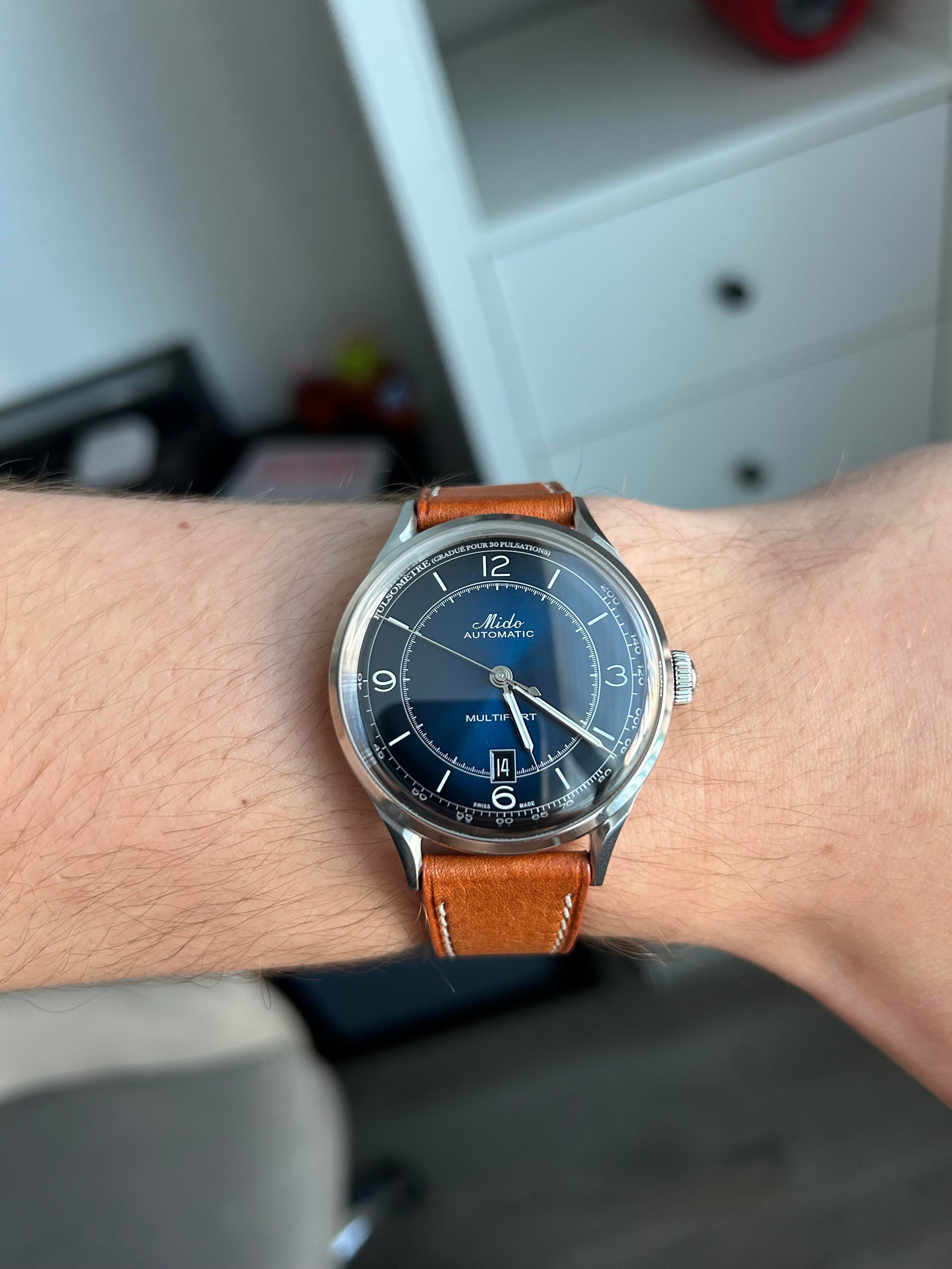 WTS] Mido Multifort Patrimony Blue dial- $625 shipped
