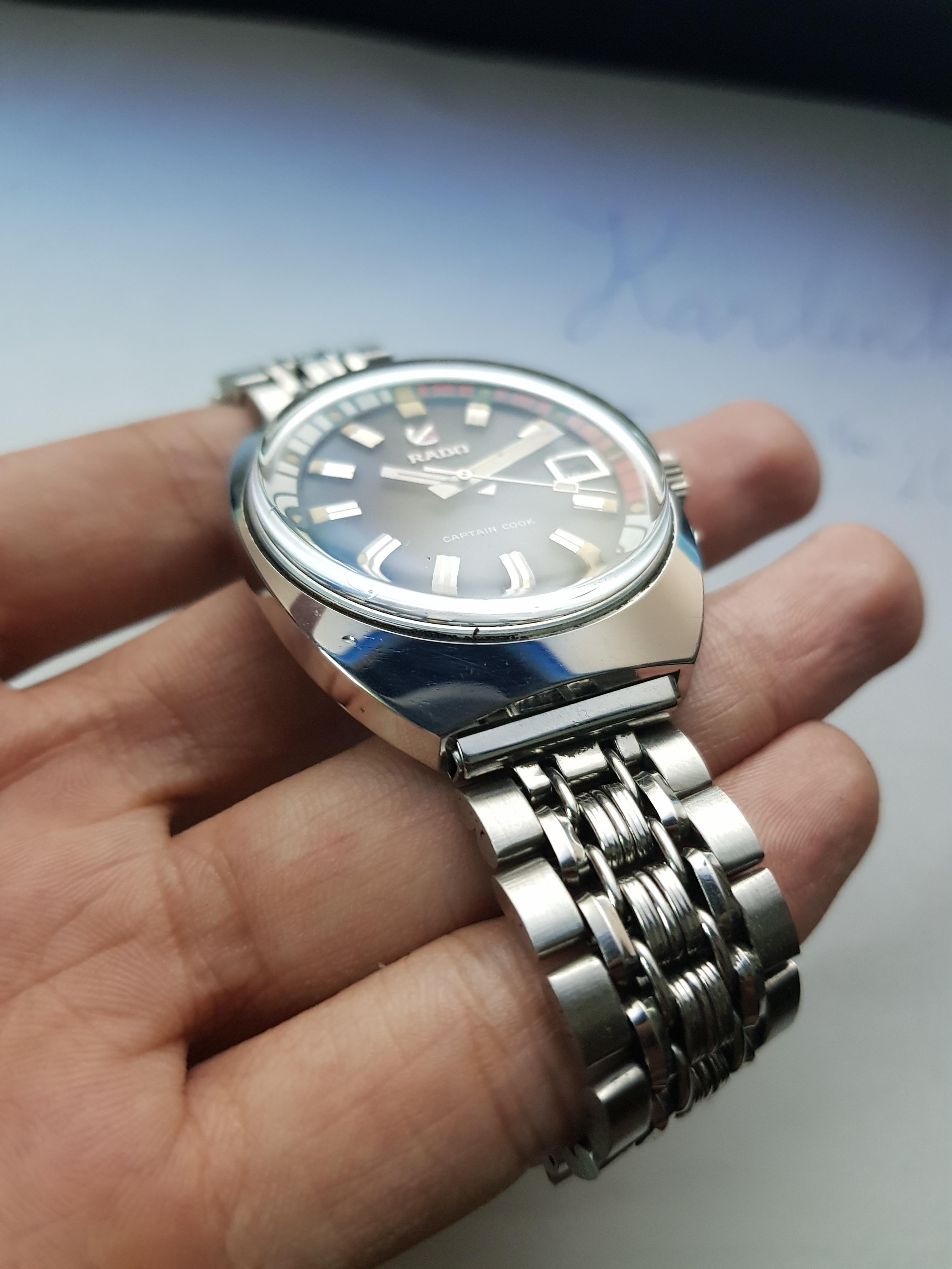41-61/両小古（電磁アクアンー2）r WTS] Vintage RADO Captain Cook MKII Automatic 25 jewels Swiss Made