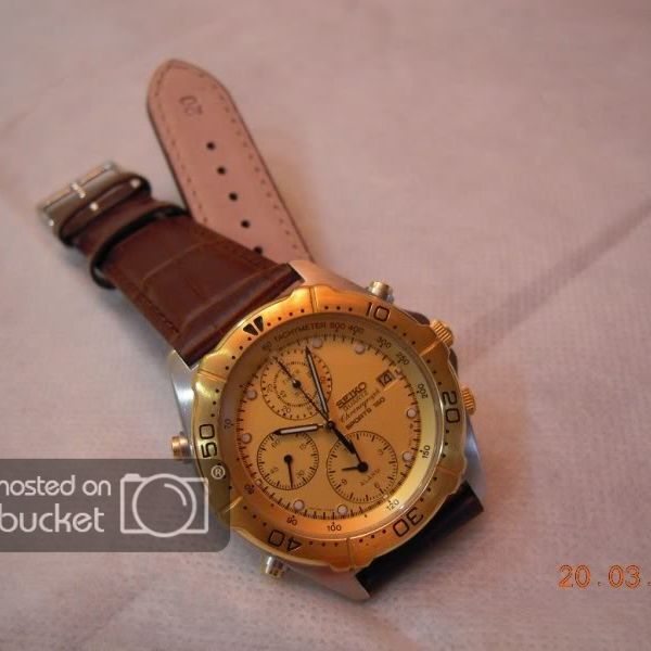 FS SEIKO Quartz SPORTS 150 AlarmChronoTimer 7T426A00 (Mint