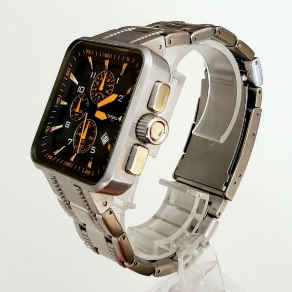 【レトロ中古、ジャンク】FOSSIL ポパイ 限定15,000個 人形&ケース RARE,UNIQUE Men's CHRONOGRAPH Watch FOSSIL CH-2556 in BOX