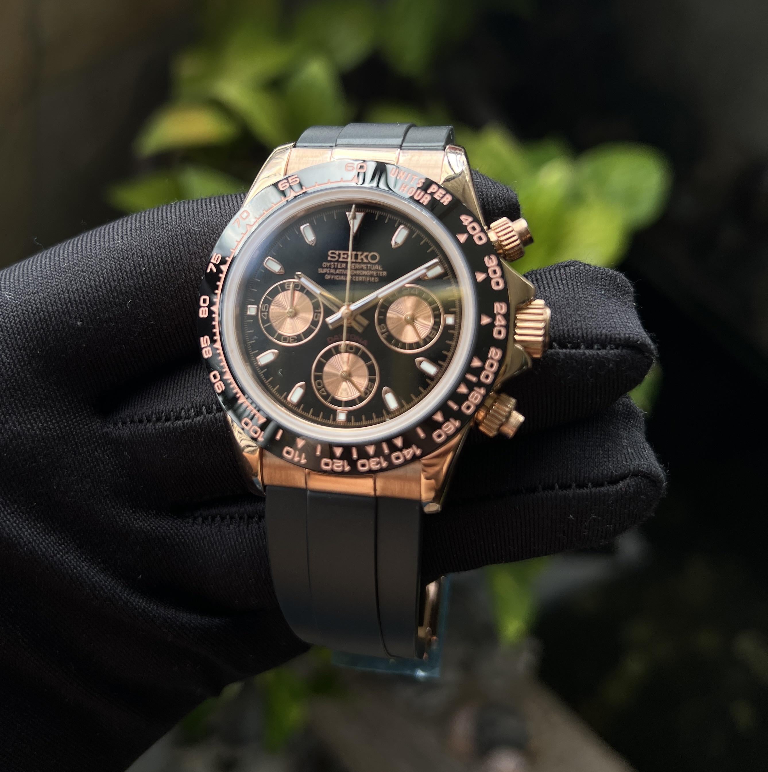 WTS] Custom build Seiko Mod Rose Gold Daytona Mod | WatchCharts Marketplace