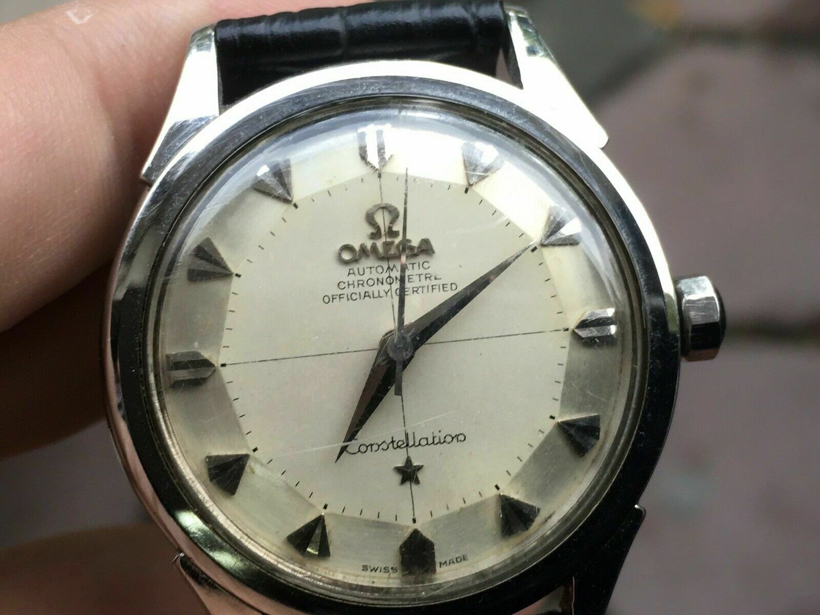 omega constellation pie pan 1958