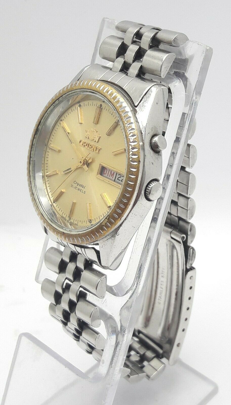 VINTAGE ORIENT H469009-4A PT 21J AUTOMATIC JAPAN MEN'S WATCH