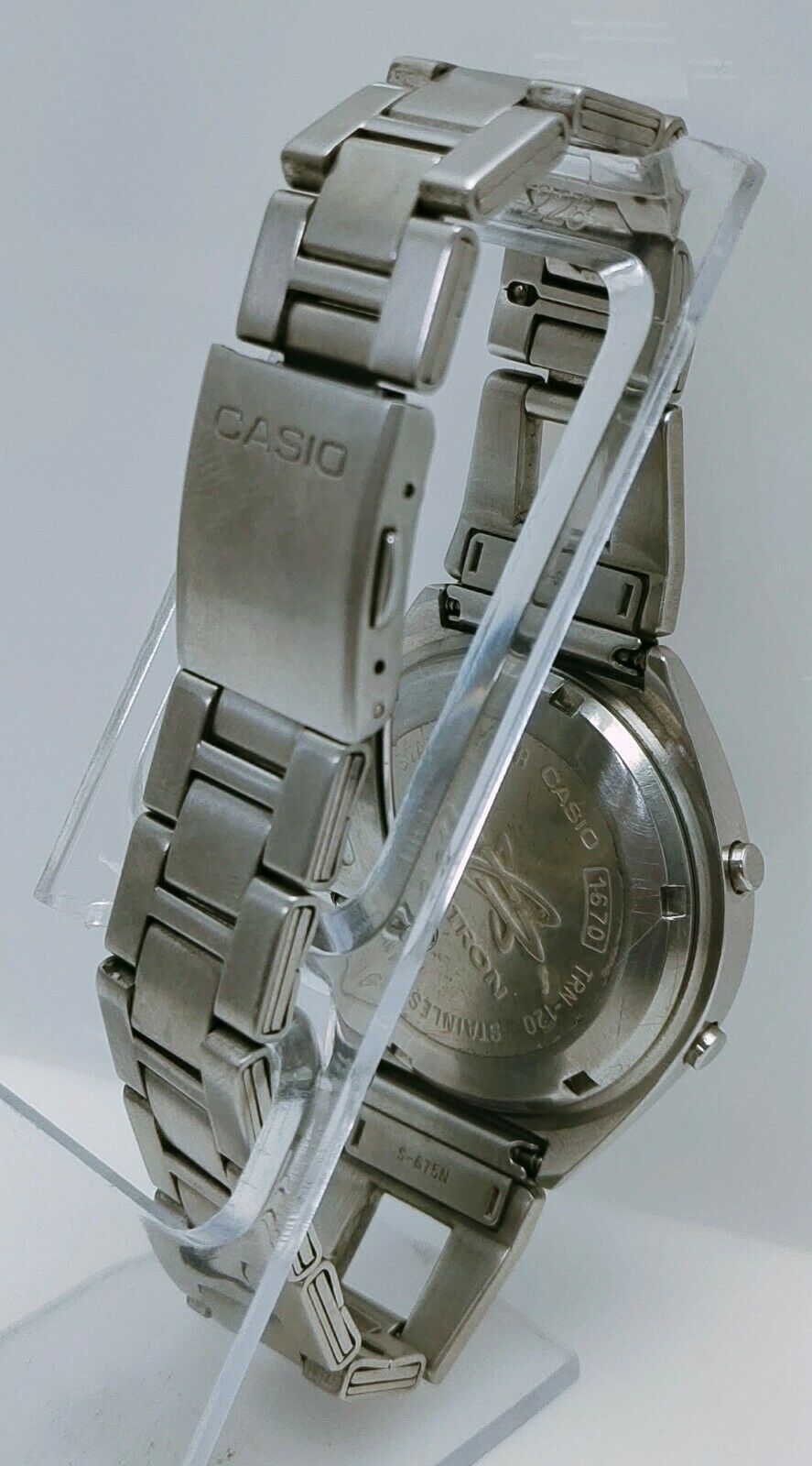 VINTAGE CASIO CASIOTRON 1670 TRN-120 DIGITAL MEN'S WATCH FOR PARTS