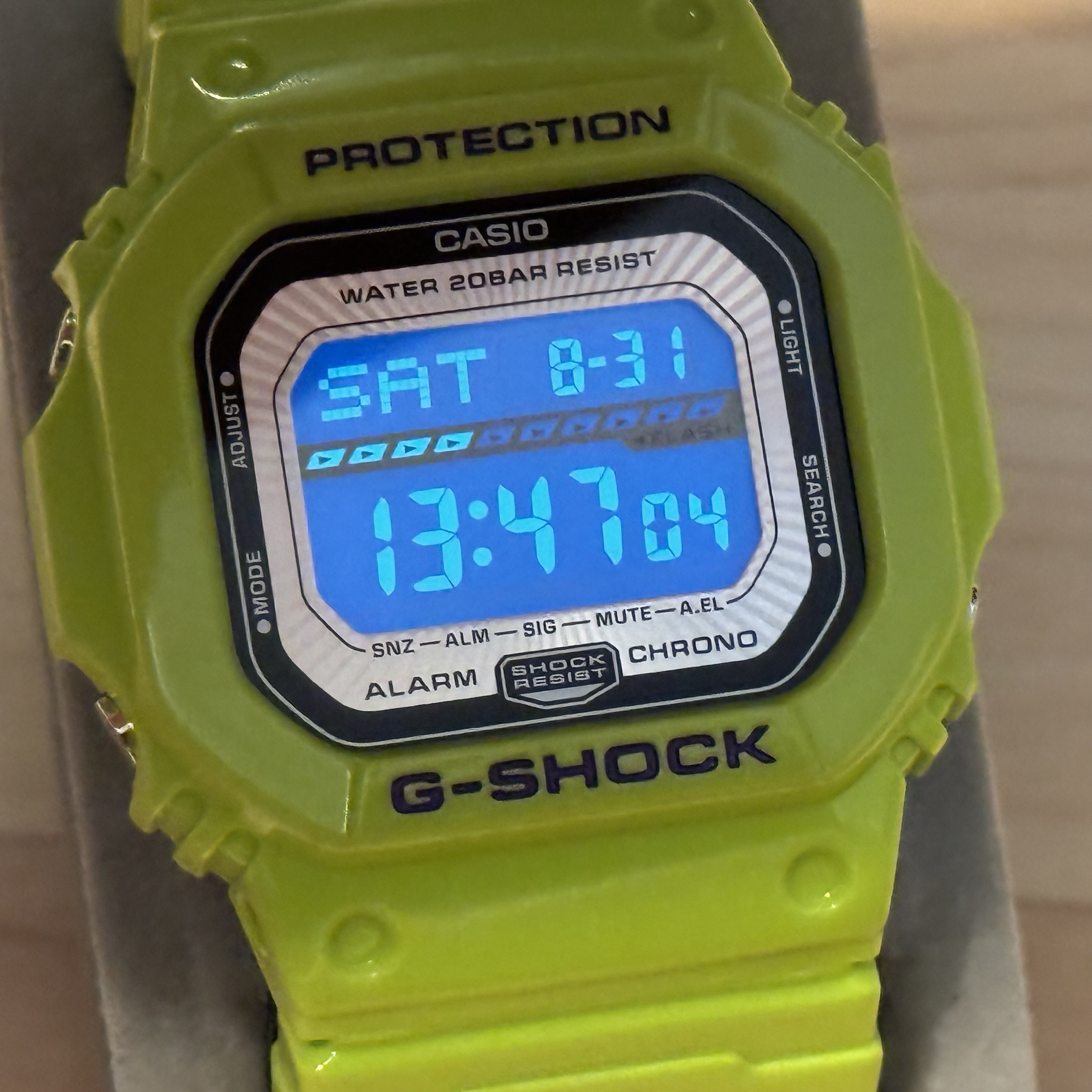 WTS] Casio G-Shock GLS-5600V-3 G-LIDE Surf Yellow Nylon Band