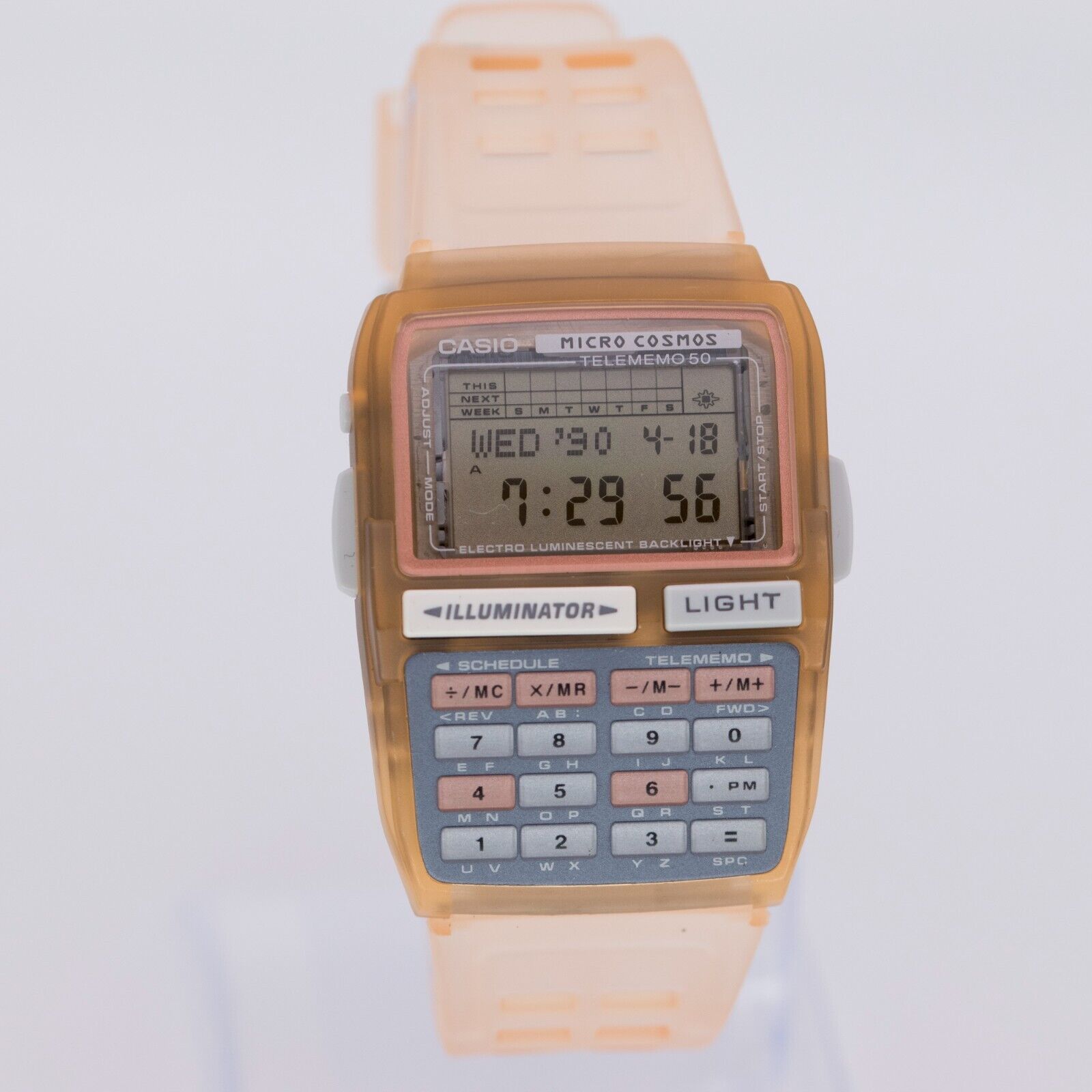 1997 CASIO DBC-63 MICRO COSMOS ROSE VINTAGE DIGITAL CALCULATOR 