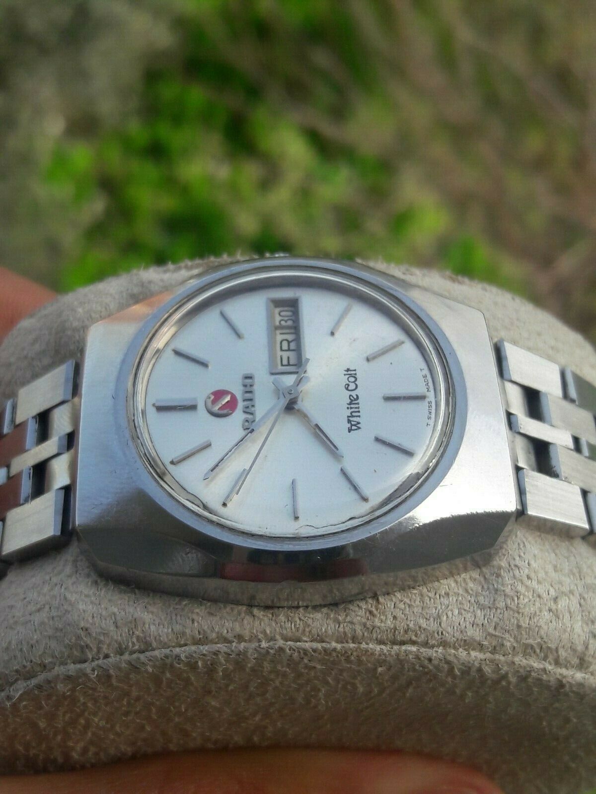 RADO ラドー White Colt ホワイトコルト 625 3139 4 36mmケース 純正ベルト デイデイト メンズ 腕時計 自動巻き 稼働品 Q19　　　　　　 RADO ラドー White Colt ホワイトコルト 625 3139 4 36mmケース 純正