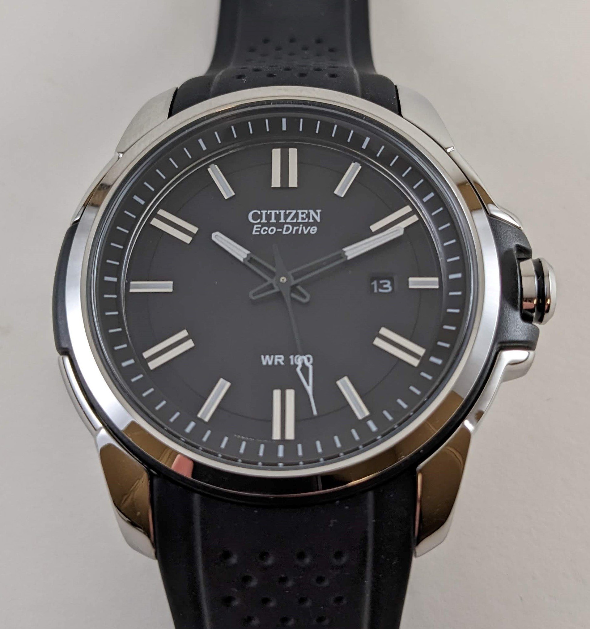 [$125 USD] Citizen Black Pinstripe Dial Weekender AW1150-07E Eco-Drive ...