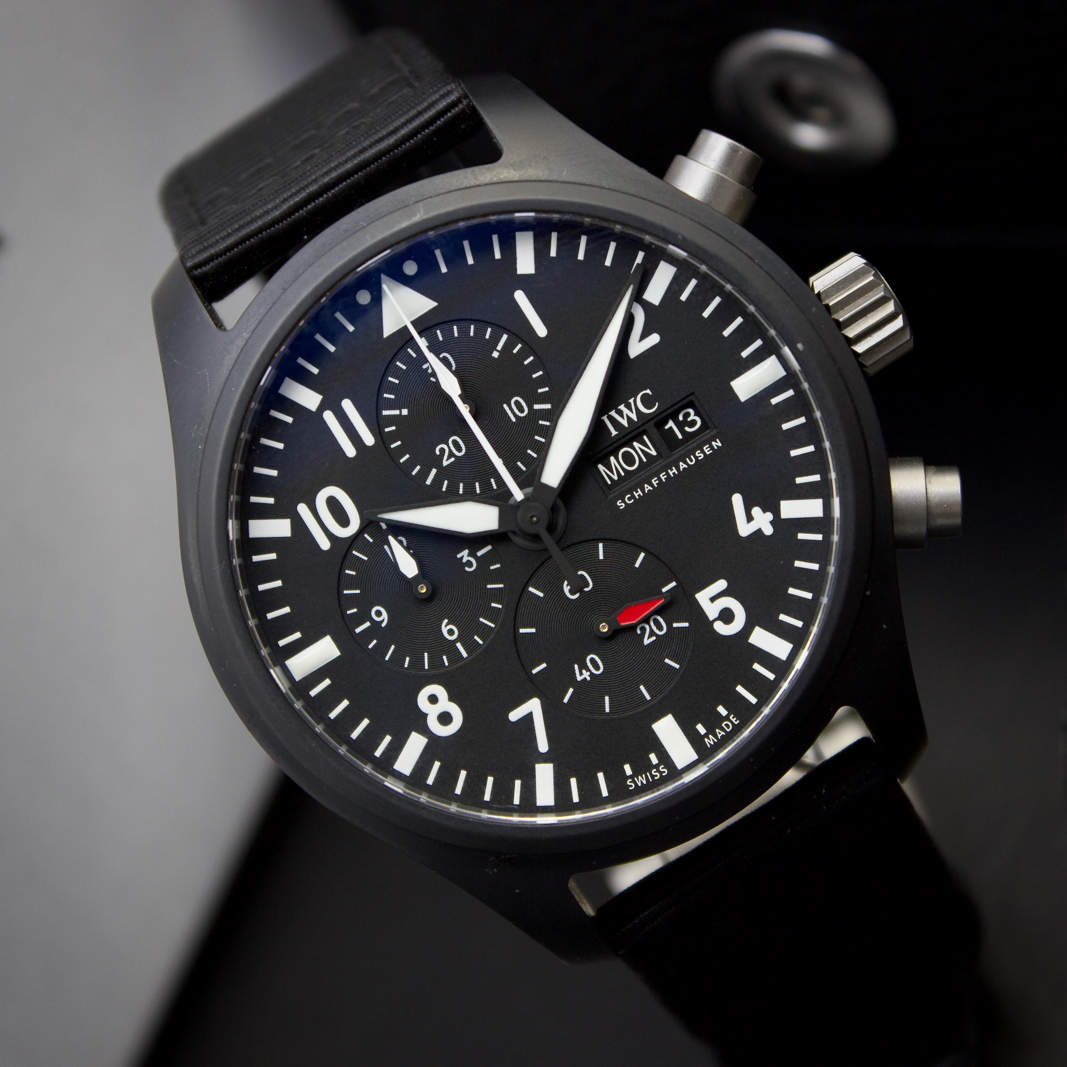 WTS 2021 IWC Pilot s Watch Chronograph Top Gun IW389101 Like New