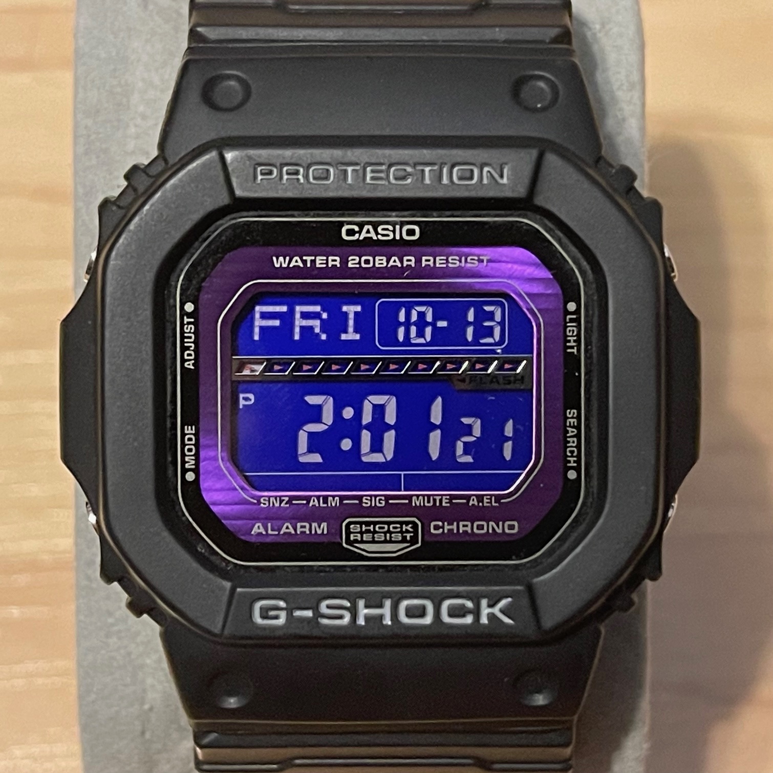WTS] Casio G-Shock GLS-5600L-1 G-Lide Leather Band Purple Negative