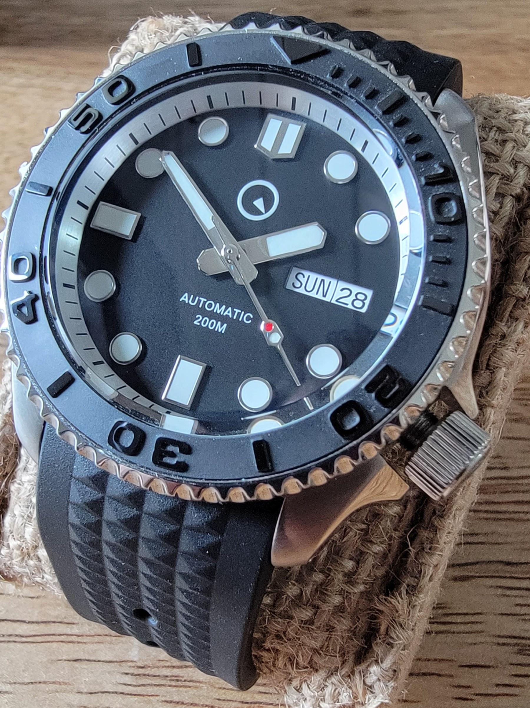 WTS Islander ISL 04 w fitted Uncle Seiko waffle strap