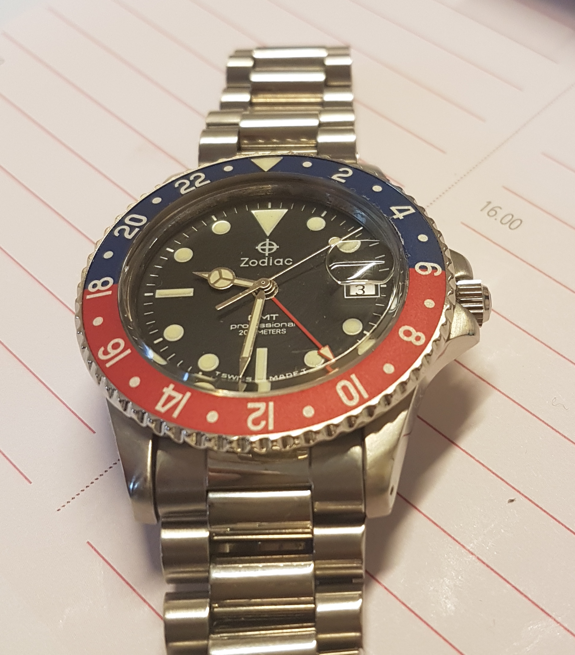 ゾディアック クオーツ GMT(806.21.03) F.S. Zodiac GMT Professional vintage ref. 806.21.03. | WatchCharts