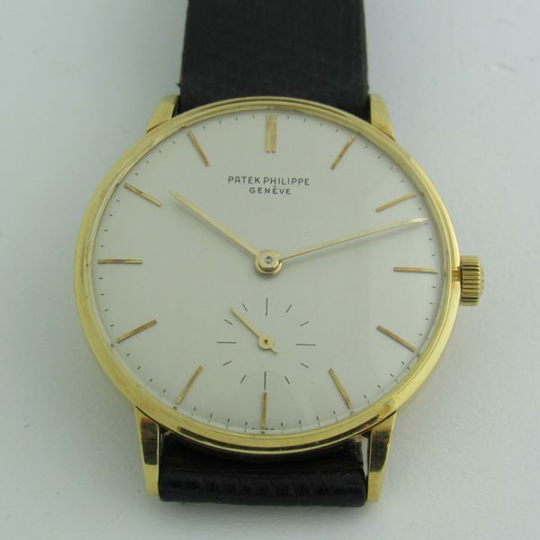 Patek Phillipe 3410 Calatrava 18kt gold 1961 vintage james bond ...