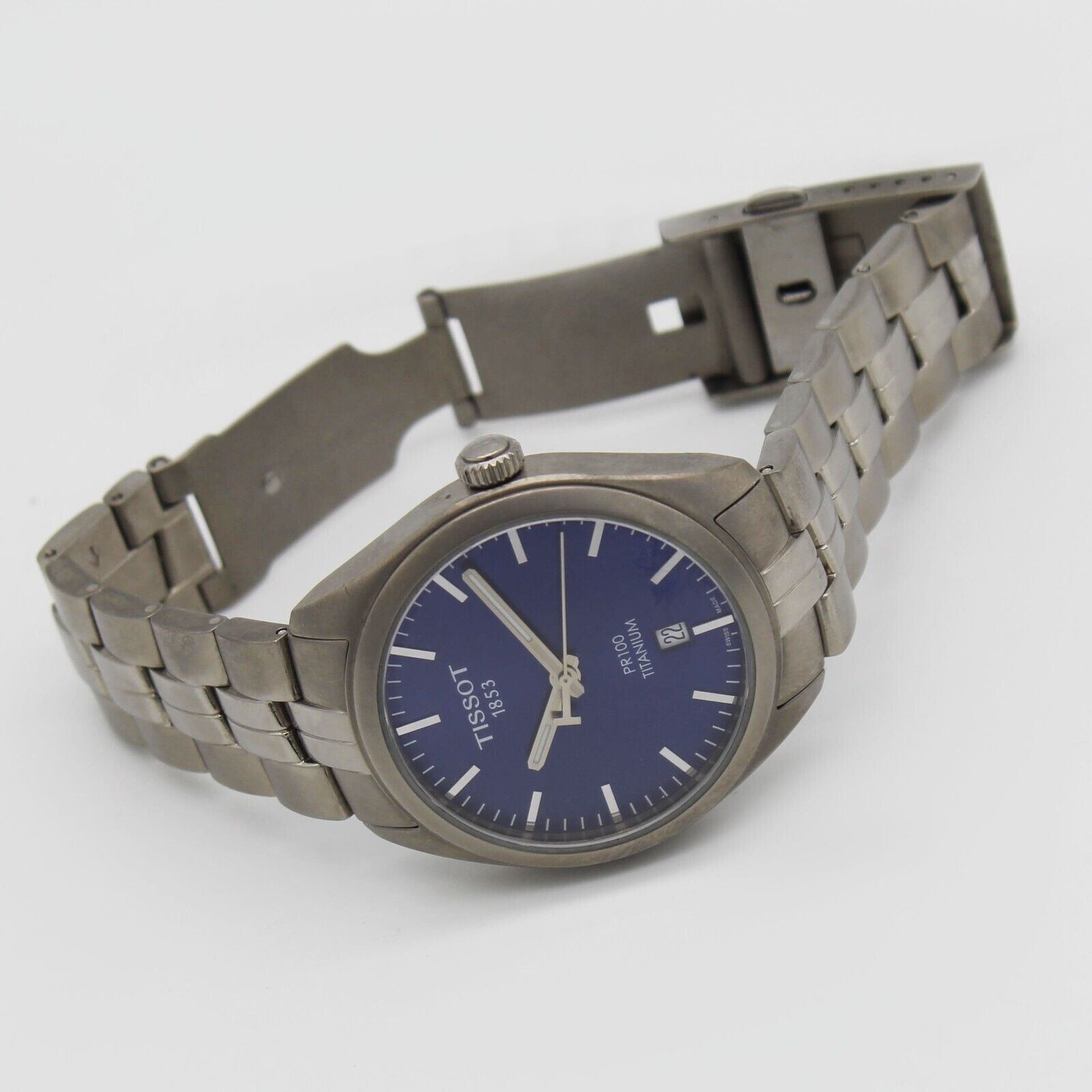 Tissot pr100 sale titanium blue