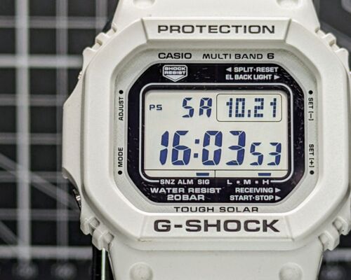 Casio G-Shock GW-M5610 MARINE WHITE Solar Multiband 6 Square GW
