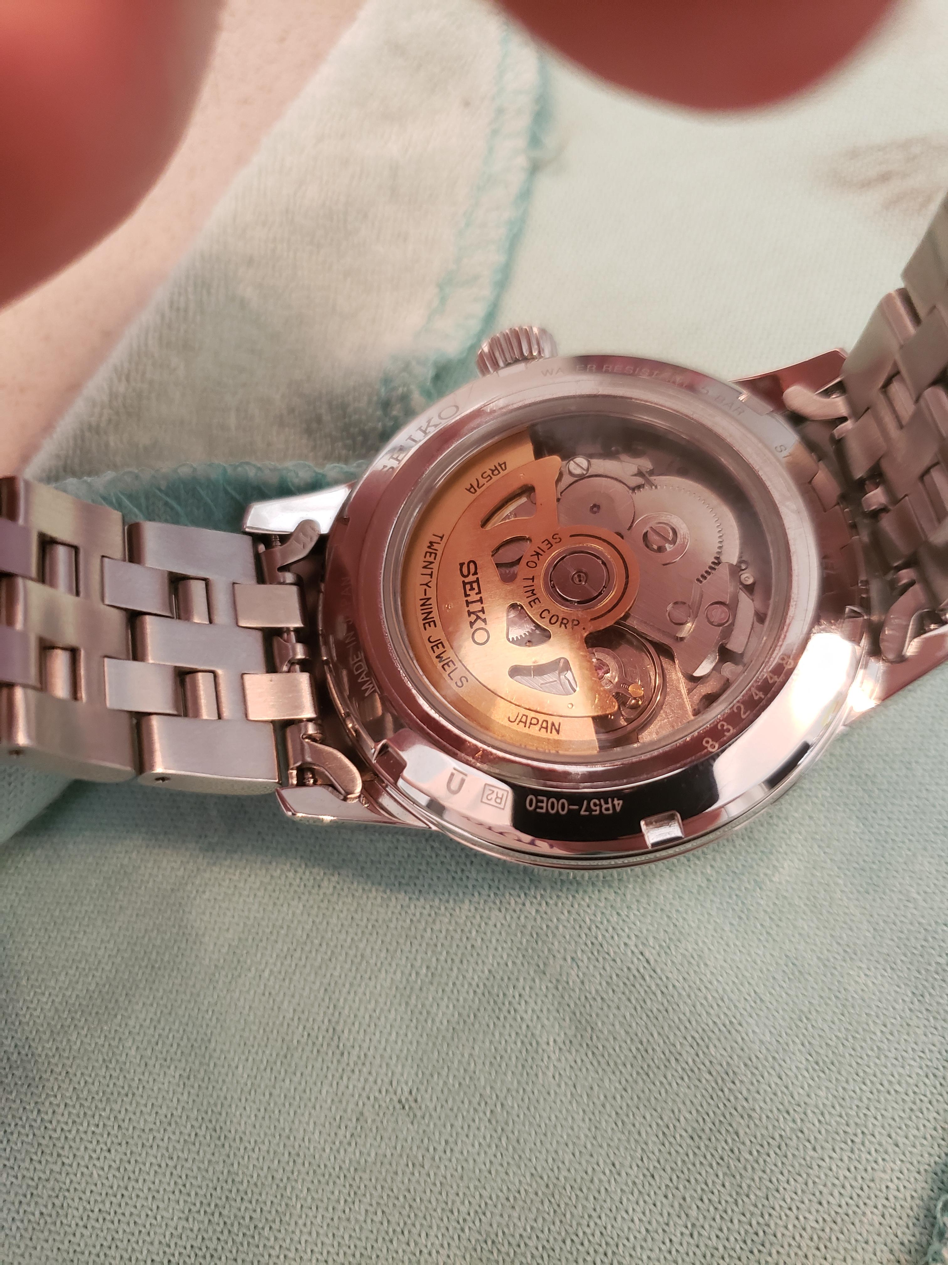 Wts Seiko Presage Cocktail Blue Moon Power Reserve Ssa347j1 Watchcharts