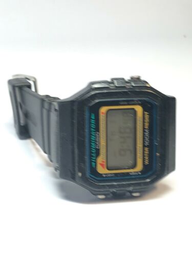 Vintage Casio W-741 watch (1572) Alarm Chronograph 100 M Rare