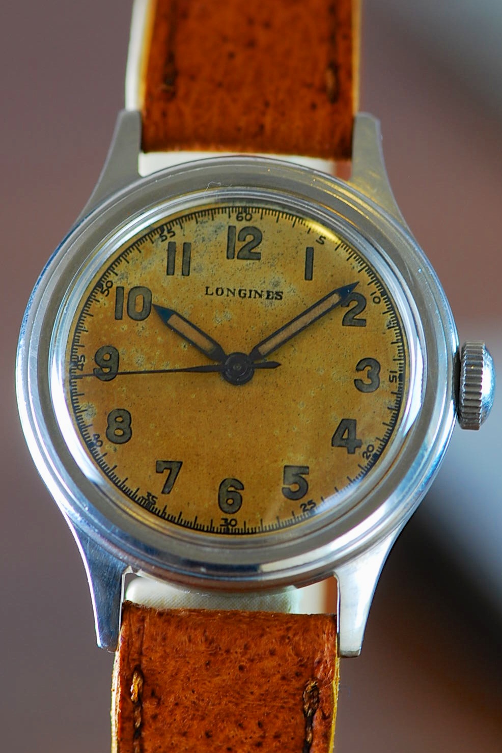 FS Vintage Longines Military Watch for U.S. Navy Bureau of Ships