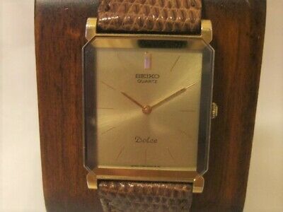 SEIKO Dolce 7730-5020 Good Condition NEW Battery Men's Watch