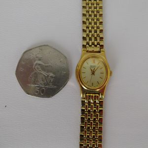 seiko ladies gold dress watch Seiko Essentials Collection main image 1