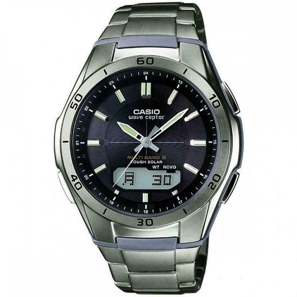 Casio Wave Ceptor Watch Titanium Tough Solar MultiBand 6 Watch WVA