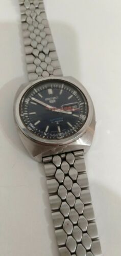 Seiko 5 Sports 21 Jewels Automatic 6119 6023 1975 Japan Vintage