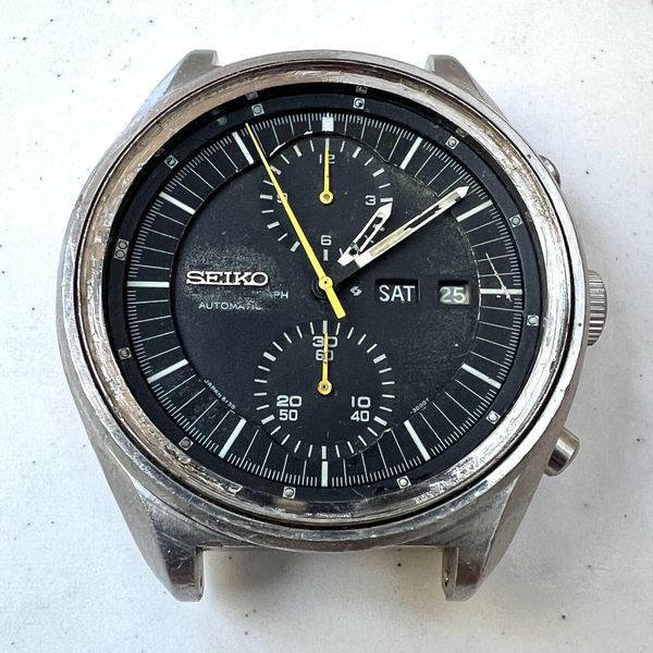 Boîtier + Mouvement Seiko 6138-3002 Jumbo Chronograph Automatique - Pièce