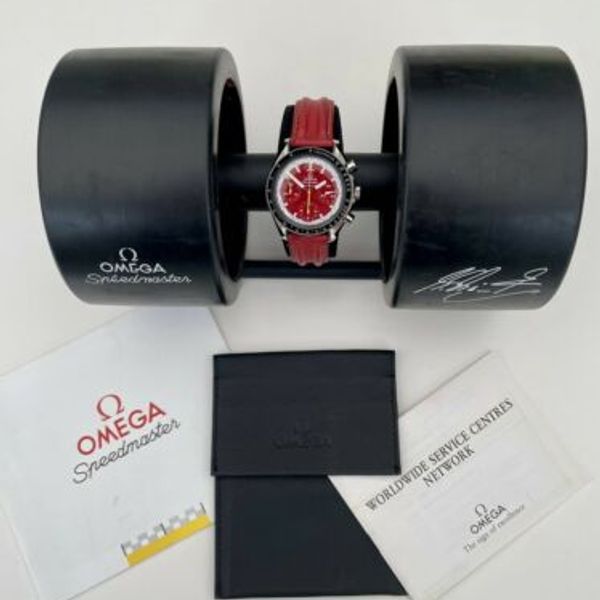 Omega Speedmaster Racing Michael Schumacher In Red - Automatic + Tyre ...