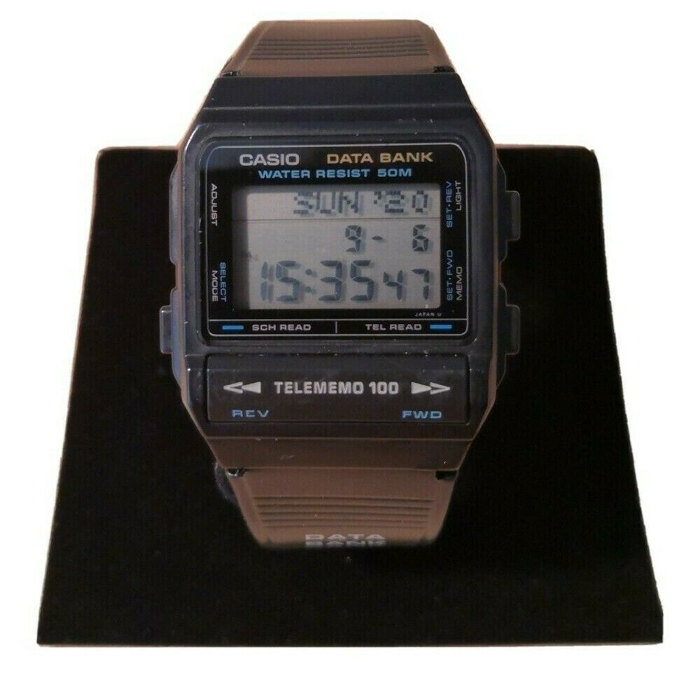 Casio vintage databank Telememo 100 696 DBX 101W Japan rare black 