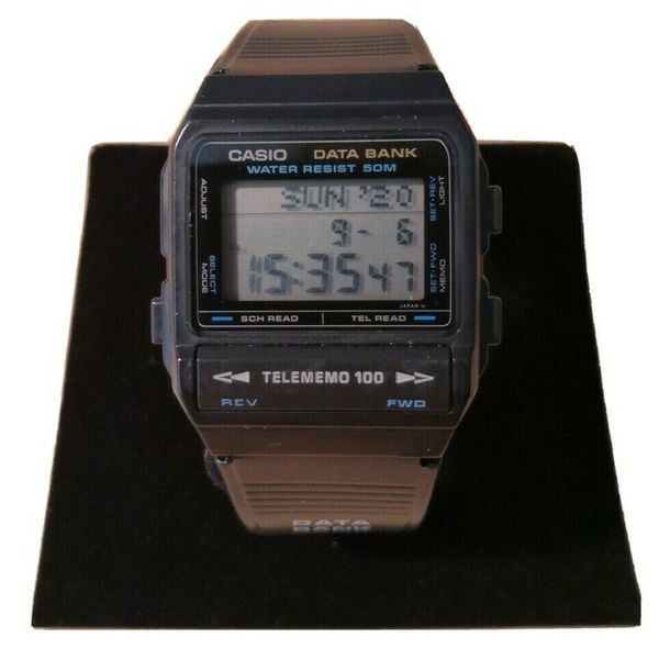Casio vintage databank Telememo 100 696 DBX 101W Japan rare black