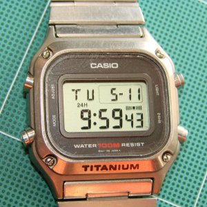 CASIO TITANIUM デジタル腕時計 Casio TW-7000 mod548 TITANIUM 100M Rare Vintage LCD Digital Watch