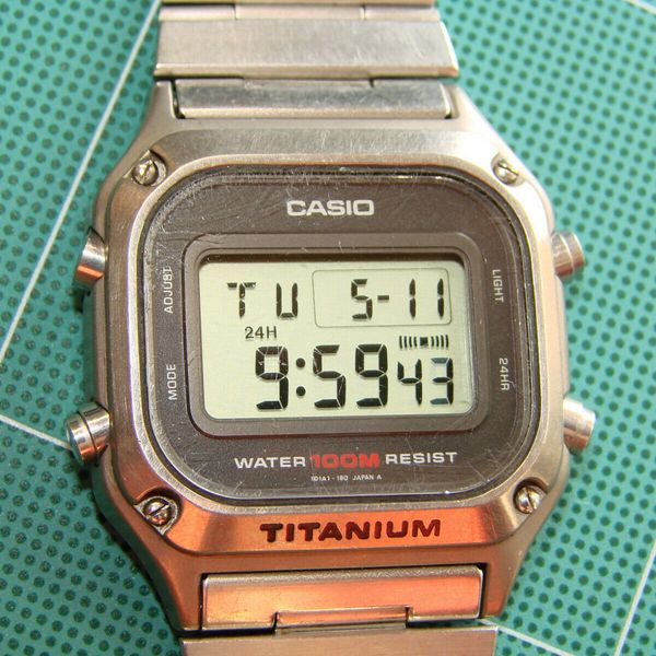 RARE VINTAGE Casio buy titanium watch