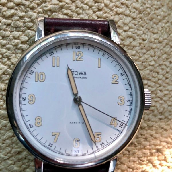 Stowa Partitio hand wind, exhibition back, shell cordovan strap bahaus ...