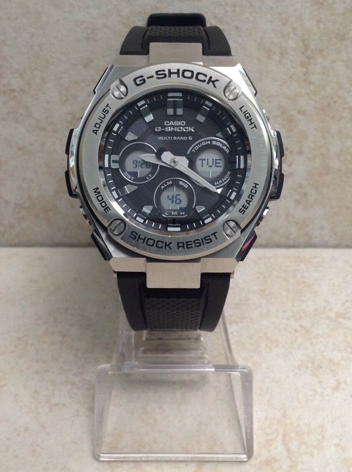 CASIO G SHOCK GST W310 5524 R C SOLAR CLASSIC ANALOG DIGITAL DISPLAY WATCH WatchCharts