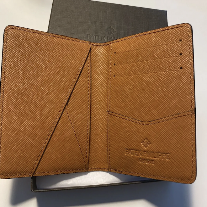 Patek Philippe Brown Leather Wallet with Box Rare!!!