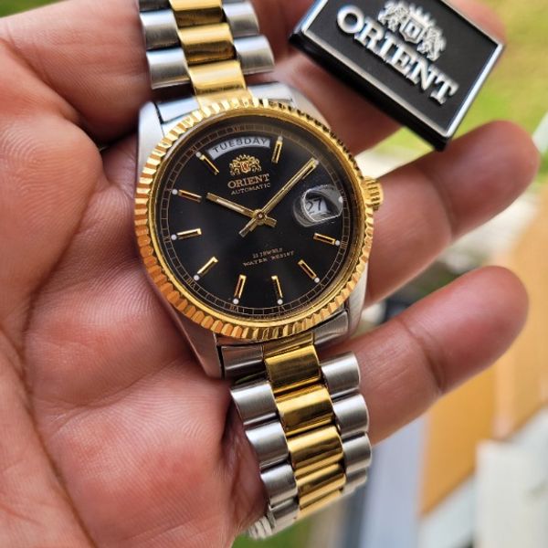 Orient two tone watch sale