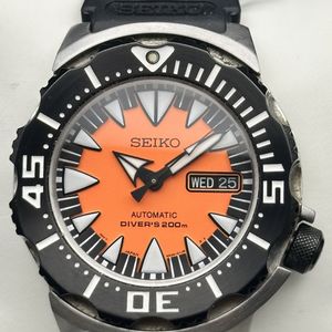 Seiko 2nd Generation Orange/Black Monster SRP315 Price as of June